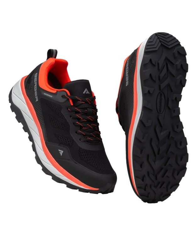 БЕЗ УПАКОВКИ Кроссовки Berger Trail Waterproof, черный/красный, мужской, р. 39 (2118402) БЕЗ УПАКОВКИ Кроссовки Berger Trail Waterproof, черный/красный, мужской, р. 39 (2118402)