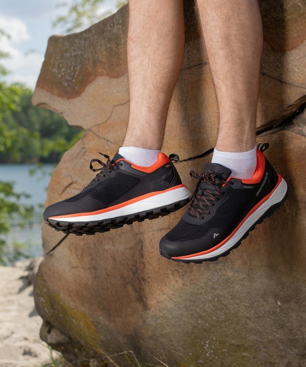 БЕЗ УПАКОВКИ Кроссовки Berger Trail Waterproof, черный/красный, мужской, р. 39 (2118402) БЕЗ УПАКОВКИ Кроссовки Berger Trail Waterproof, черный/красный, мужской, р. 39 (2118402)