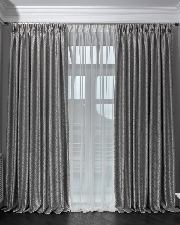 Портьера HOUSTON110 серая 275*260см (TT-00016737)