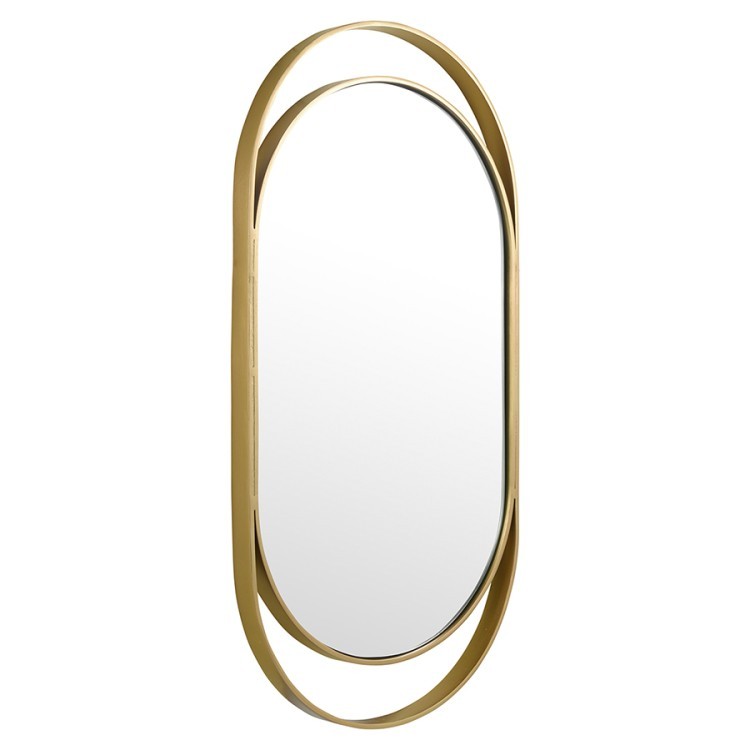 Зеркало настенное nomh, 31х61 см, золотое (78198)