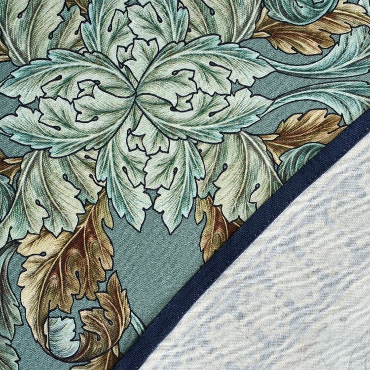 Скатерть круглая "листья морриса" gold stripe d220 см , 100% хлопок , твил, пропитка Lefard (850-752-27)