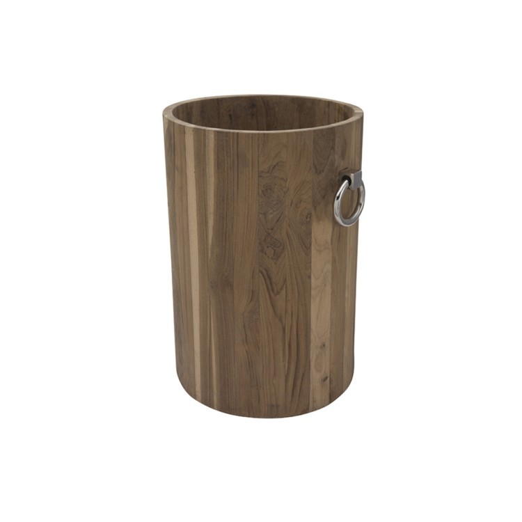 Ваза E886, Тиковое дерево/ металл, Nickel, ROOMERS FURNITURE