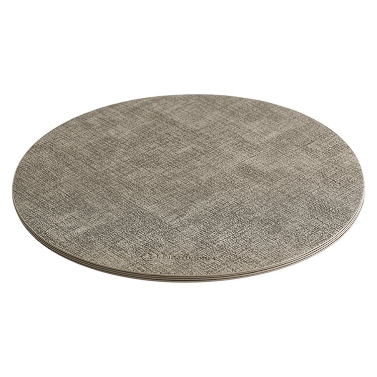 Набор из 4-х сервировочных салфеток leanera, D35 см, песочные (76986)