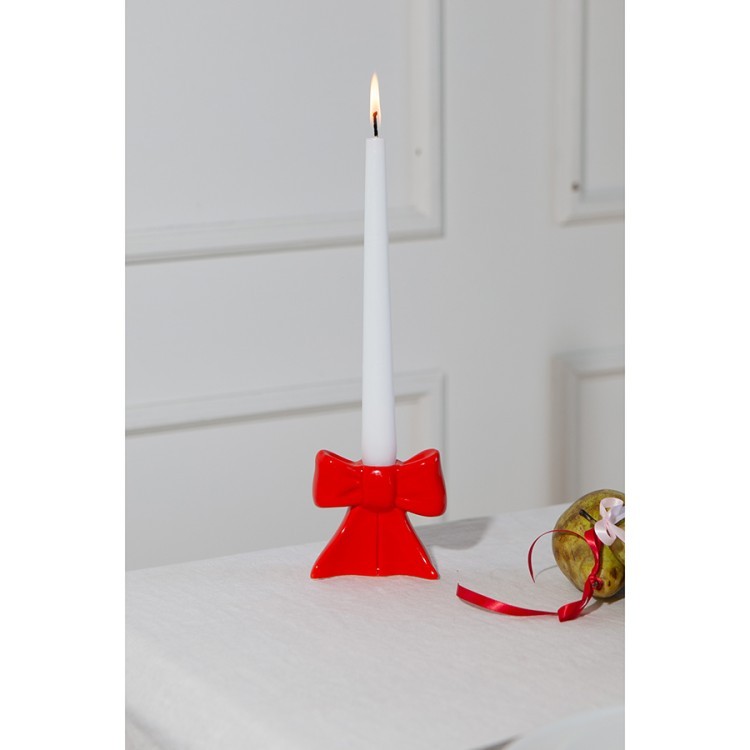 Подсвечник bow, 8 см, красный (78588)
