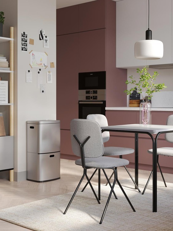 Ваза muse, 25 см, нежно-розовая (78695)