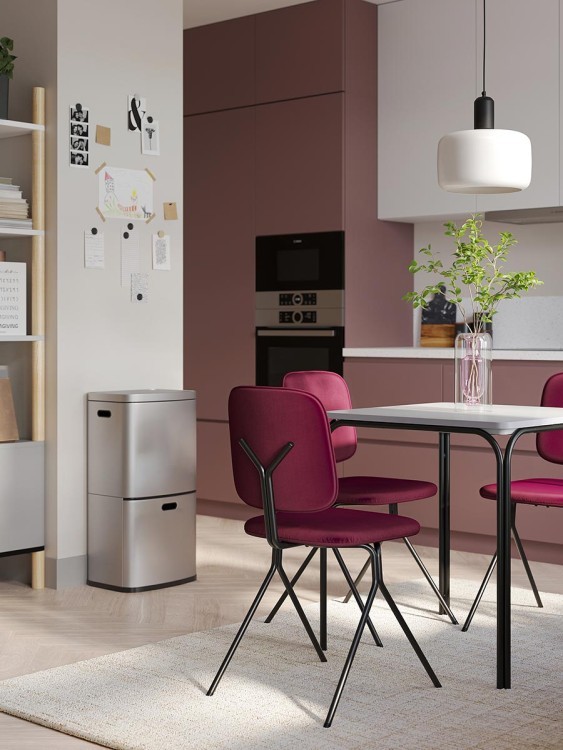 Ваза muse, 25 см, нежно-розовая (78695)