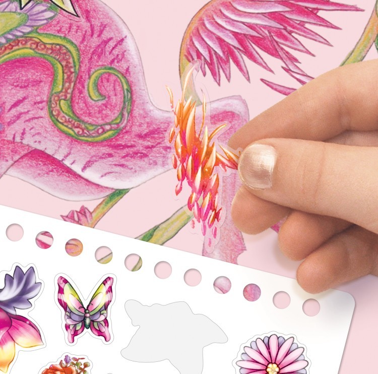 Серия Space: Раскраска для девочек (35 розовых скетч страниц, 12 цветных карандашей) (11373_NSDA)