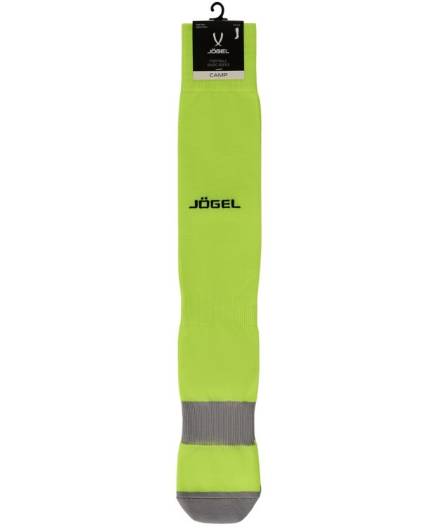 Гетры футбольные JÖGEL CAMP BASIC SOCKS, желтый неон/серый/черный (2109031)