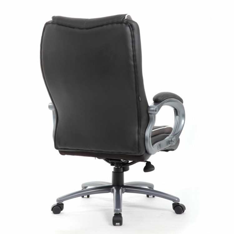 Кресло руководителя Brabix Premium Strong HD-009 до 200 кг экокожа/ткань черное 531945 (1) (84637)