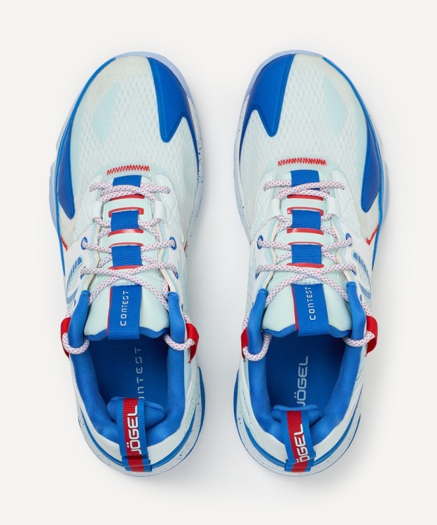 Кроссовки баскетбольные JOGEL Contest, голубой/красный (2131666)