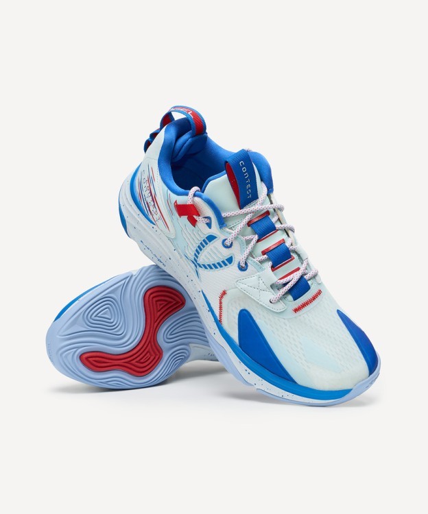 Кроссовки баскетбольные JOGEL Contest, голубой/красный (2131666)