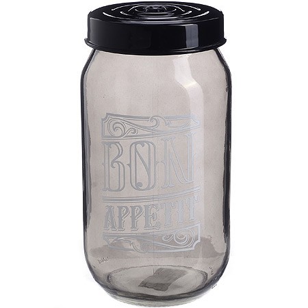 Банка для сыпучих 1 л. черная Mayer&Boch (80763)