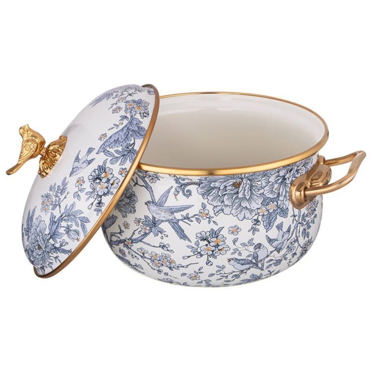 Кастрюля эмалированная lefard с крышкой, серия royal garden, 2,1л, диа.16см Lefard (950-671)