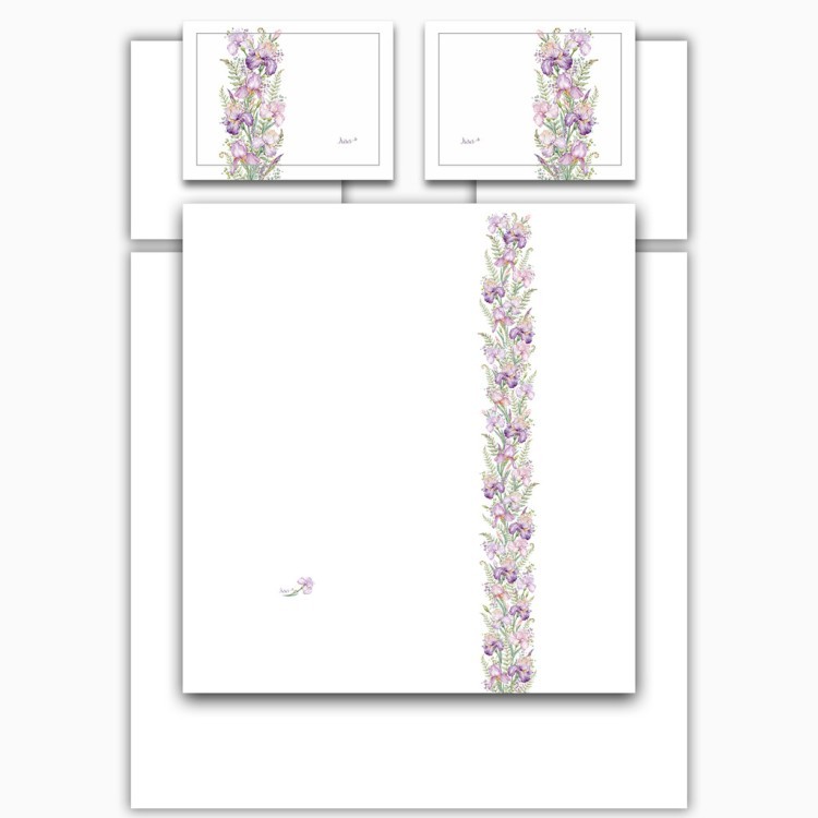 Кпб,king size,"irises" белый, сатин, хлопок100%,п.240х260-1шт,пр.260х260-1шт,н.50х70-2шт/70х70-2шт Lefard (989-004-15)
