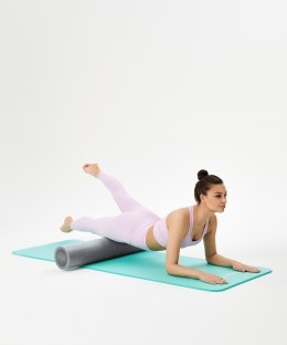 БЕЗ УПАКОВКИ Ролик для йоги и пилатеса STARFIT FA-510, 15x90 см, серый (1586828)
