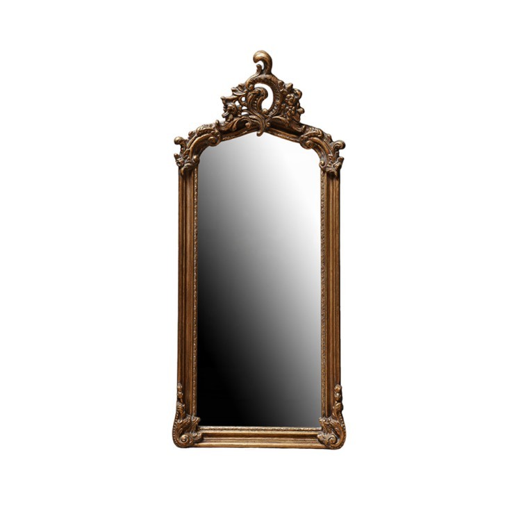 Зеркало MirrorMR07, Массив дерева, brass/brown, ROOMERS FURNITURE