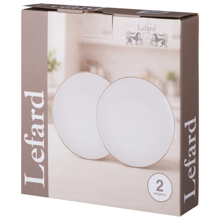 Набор тарелок обеденных lefard "traditions" 2 шт. 25,5 см, белый (581-022-11) 