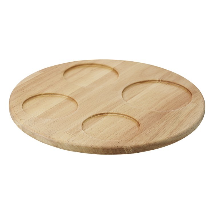 Менажница soft ripples, dual glazing, на деревянной подставке, 4 чаши (77704) Менажница soft ripples, dual glazing, на деревянной подставке, 4 чаши (77704)