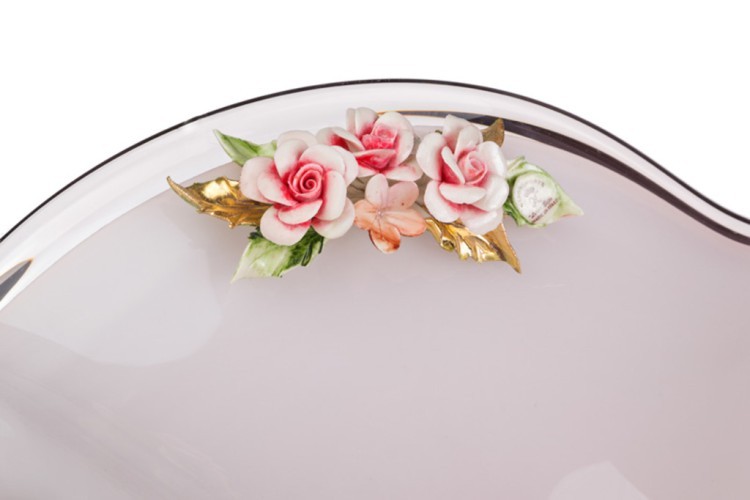 Чаша декоративная 36*35 см. высота=22 см. WHITE CRISTAL (647-507) Чаша декоративная 36*35 см. высота=22 см. WHITE CRISTAL (647-507)