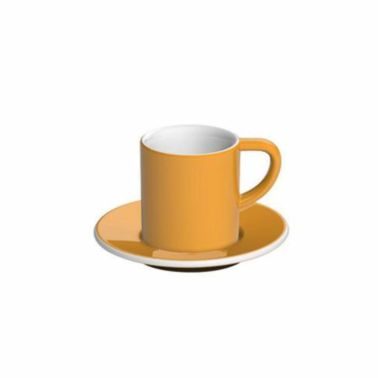 Кофейная пара C098-38BYE/C098-39BYE, 11.5, фарфор, Yellow, LOVERAMICS