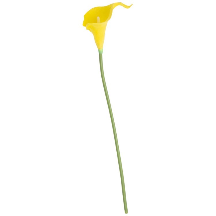 Цветок искусственный "калла" высота=35см, желтый Lefard (377-261)