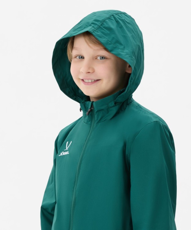 Куртка ветрозащитная JÖGEL DIVISION PerFormPROOF Shower Jacket, темно-зеленый, детский (2120950) Куртка ветрозащитная JÖGEL DIVISION PerFormPROOF Shower Jacket, темно-зеленый, детский (2120950)