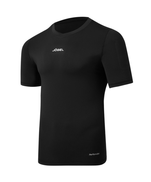 Футболка компрессионная судейская JÖGEL PerFormDRY Referee Baselayer Tee SS, черный (2113859) Футболка компрессионная судейская JÖGEL PerFormDRY Referee Baselayer Tee SS, черный (2113859)