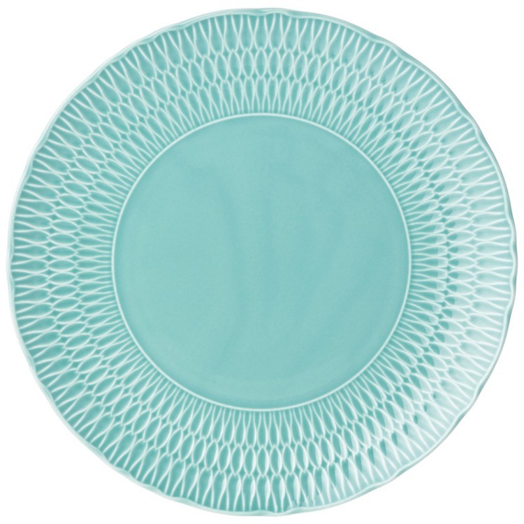 Тарелка обеденная "софия голубая" 28 см мал.уп.=6шт без упак. Cmielow (676-127)