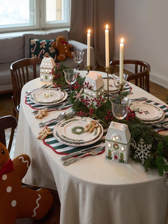 Набор из четырех тарелок nordic winter из коллекции new year essential, D23 см (79247)