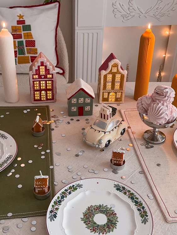 Набор из четырех тарелок nordic winter из коллекции new year essential, D23 см (79247)