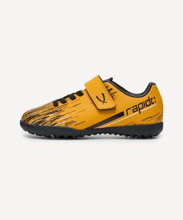 БЕЗ УПАКОВКИ Бутсы многошиповые JOGEL Rapido TF Yellow/black, детский (2117742)