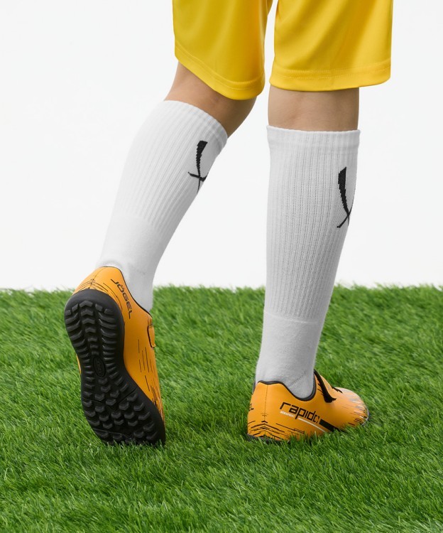 БЕЗ УПАКОВКИ Бутсы многошиповые JOGEL Rapido TF Yellow/black, детский (1586515)