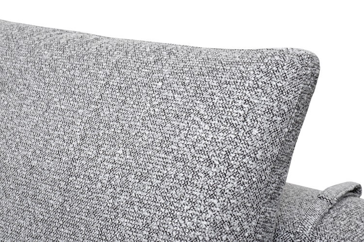 Диван трехместный Турин(Turin)(3 секции) с канапе и мех черно/серый Santo1606 355*163,5**68см (TT-00016959)