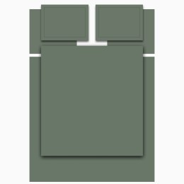 Кпб,king size,"solid" зеленый,сатин, хлопок 100%,п.240х260-1шт,пр.260х260-1шт,н.50х70-2шт/70х70-2шт Lefard (989-004-16)