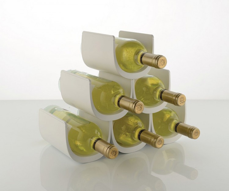 Подставка модульная для винных бутылок noe белая (53525)