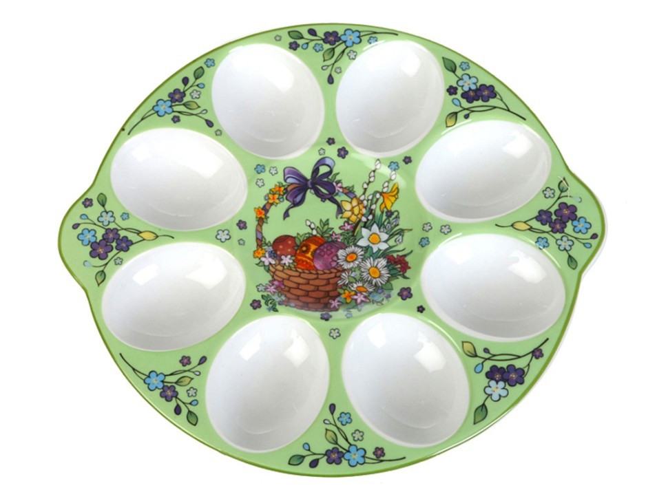 Тарелка для интернета купить. Тарелка для яиц ик22140000. Подставка тарелка для яиц. Пасхальная тарелка с яйцами. Тарелка с яйцами сервировка.