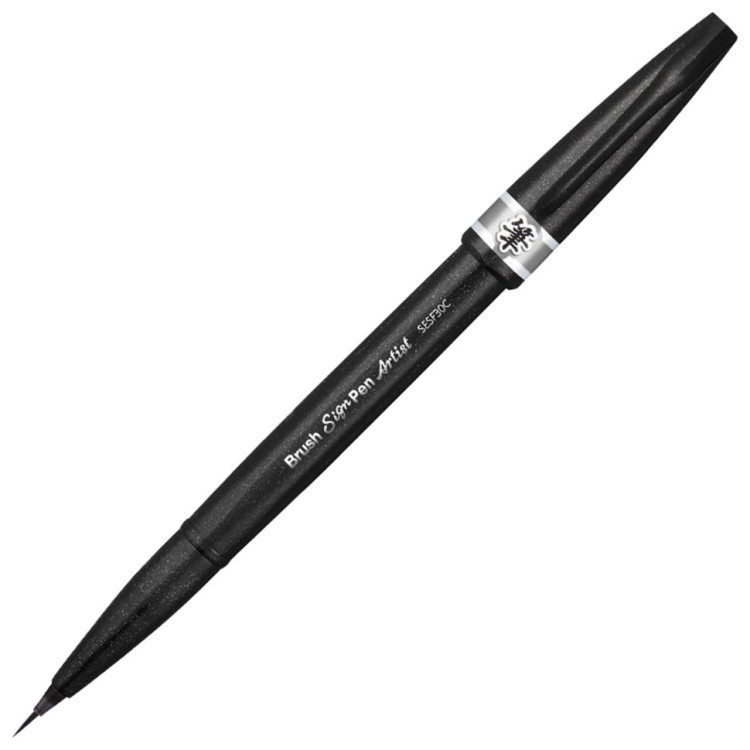 Ручка-кисть Pentel Brush Sign Pen Artist серая SESF30C-N (69543)