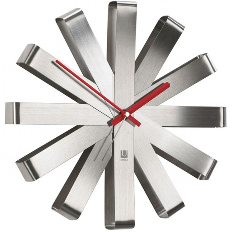 Часы настенные ribbon, D31 см, сталь (41879)
