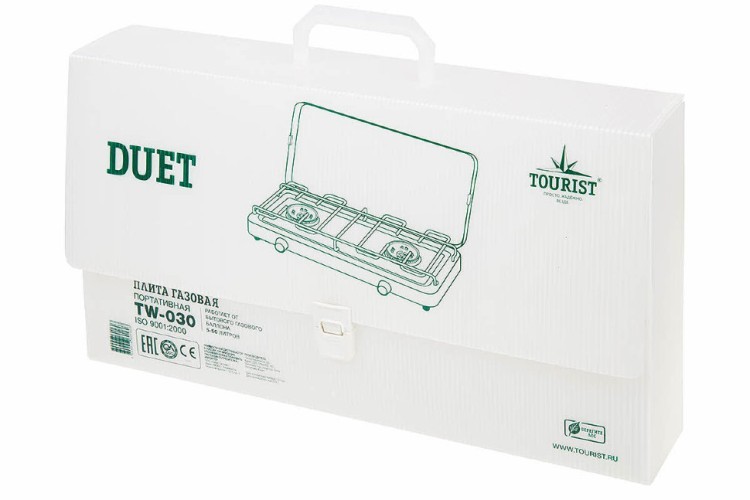 Газовая плитка Tourist Duet TW-030 двухконфорочная (59211) Газовая плитка Tourist Duet TW-030 двухконфорочная (59211)