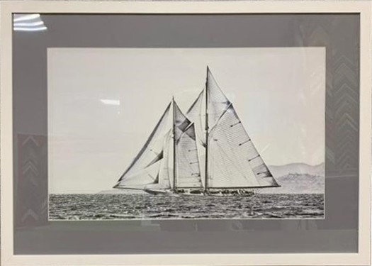 Постер "Корабли и яхты-1" 50*70 см, багет белый (TT-00007115)