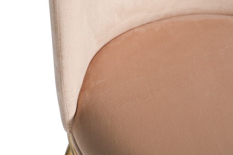 Стул велюр бежевый/золото 48*56*86см (TT-00006835)