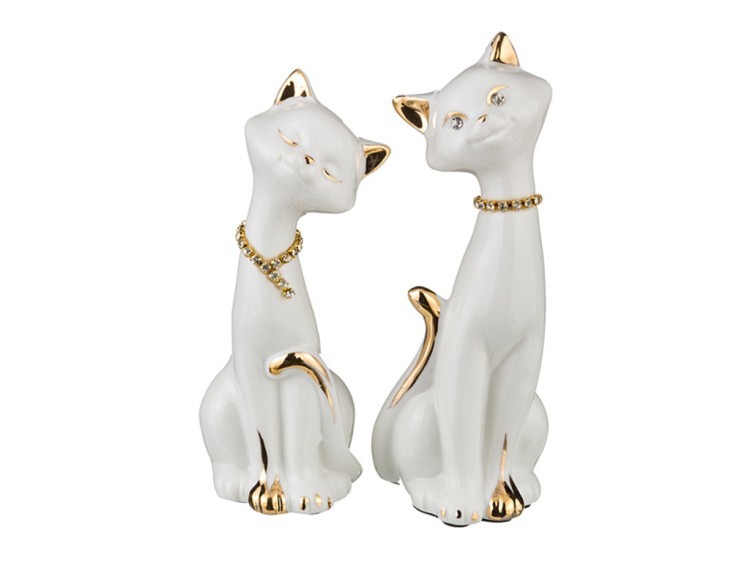 Комплект фигурок из 2 шт. "кошки" 6*6 см./6*5 см. высота=15 см./14 см. Lefard (149-418)