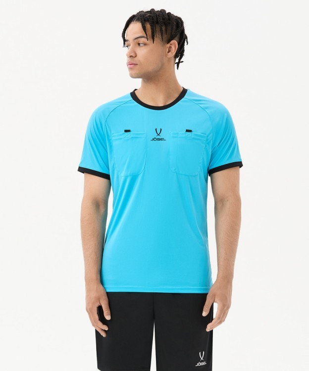 Футболка судейская JOGEL Referee tee, голубой (2123255)
