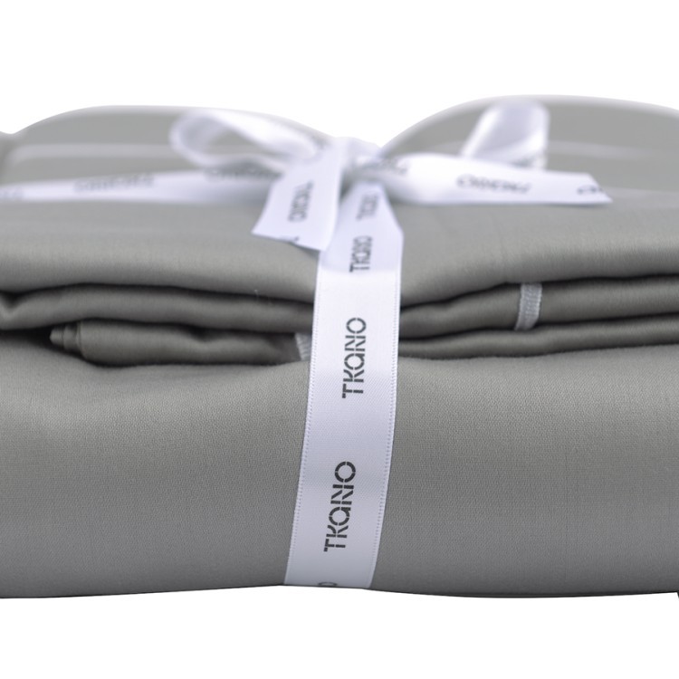 Комплект постельного белья из египетского хлопка essential, серый, евро размер (67331)