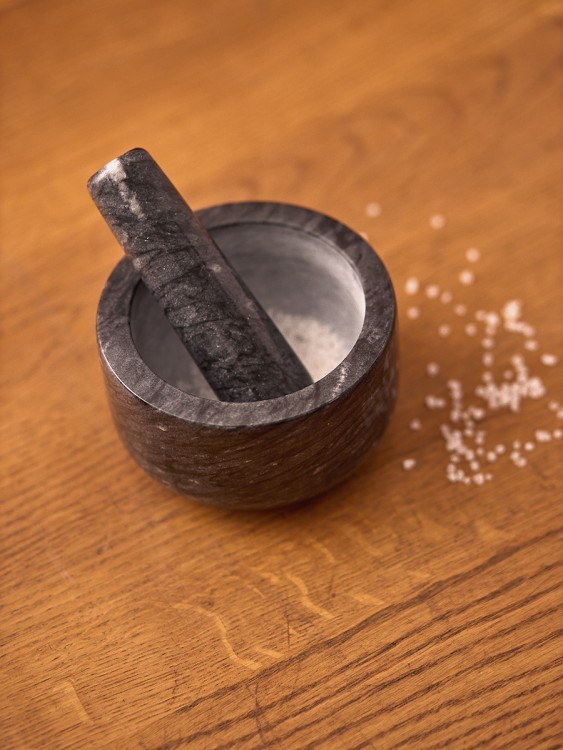 Ступка marm, 12,7х7,6 см, черный мрамор (79566)