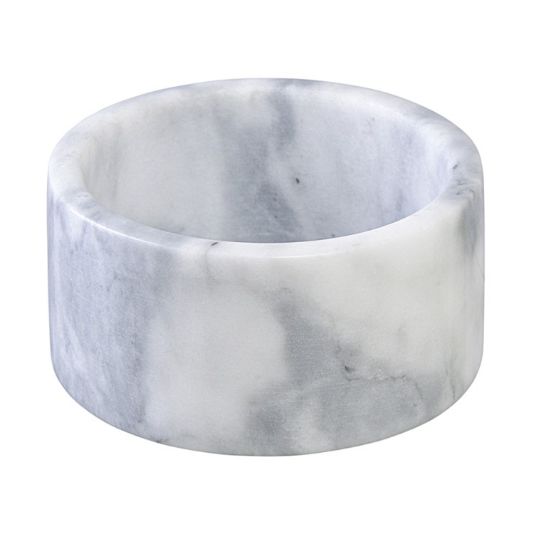 Шкатулка для украшений marm, D10,5 см, белый мрамор (75930)