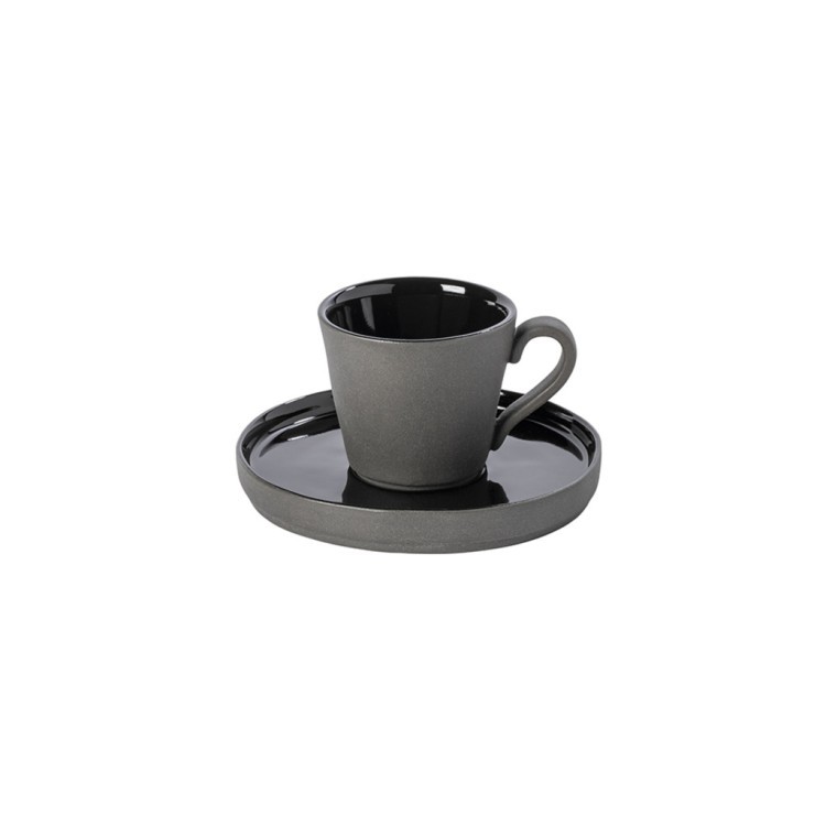 Кофейная пара 1LOCS03-BLK(1LOCS03-01116K), керамика, Black, Costa Nova
