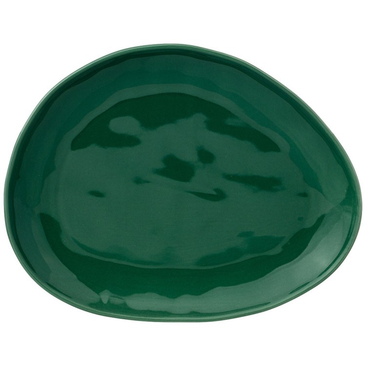 Тарелка обеденная bronco "meadow" 29*23 см зеленая мал.уп.=3шт Bronco (474-117)