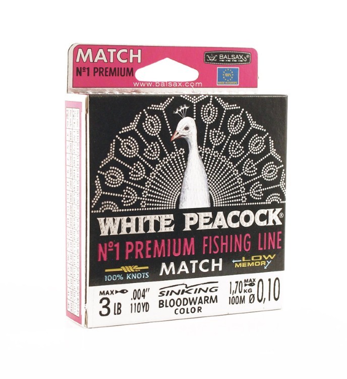 Леска Balsax White Peacock Match Box 100м 0,1 (1,7кг) (58711)