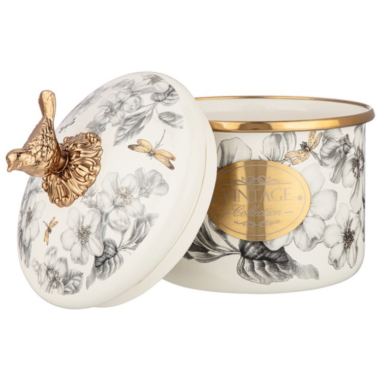 Банка для сыпучих продуктов lefard, серия яблоневый сад, 12 х 9см / 1,0л Lefard (950-743)